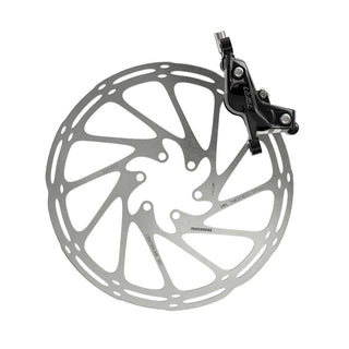 SRAM Disc Brake Level Silver Stealth 4 Piston - Aluminum Lever - Stainless Hardware - Reach Adj - Black Ano Rear 2000mm Hose (includes MMX Clamp - Rotor/Bracket sold separately) C1