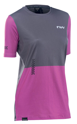 Northwave Xtrail 2 Woman Jersey Short Sleeve - Anthra/Pink