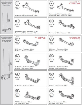 Hope Brake Caliper Mount L-Post - Black