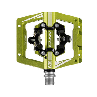 FUNN Mamba S SPD Clipless MTB Double Sided Pedal Pair - Wasabi