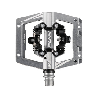 FUNN Mamba S SPD Clipless MTB Double Sided Pedal Pair - Grey