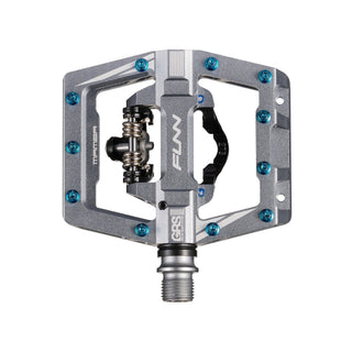 FUNN Mamba S SPD Clipless MTB Single Sided Pedal Pair - Grey