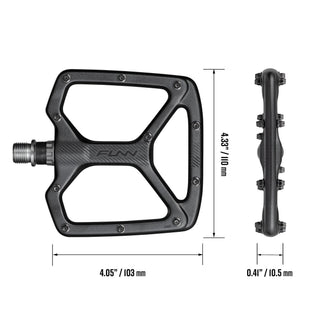 FUNN Python V2 Flat MTB Alloy Pedals - Black