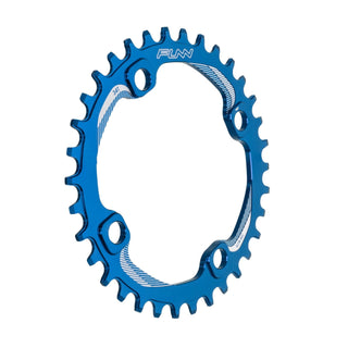 FUNN Solo Narrow-Wide 34T Chainring 104 BCD - Blue