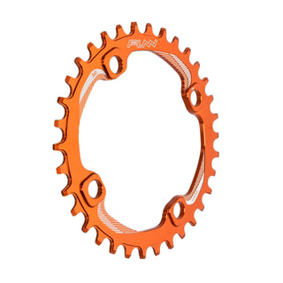 FUNN Solo Narrow-Wide 34T Chainring 104 BCD - Orange