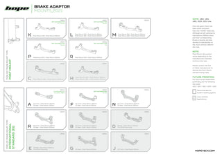 Hope Brake Caliper Mount M-Post - Silver