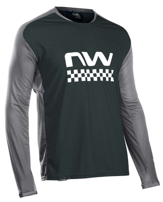 Northwave Edge Jersey Long Sleeve - Black/Anthra