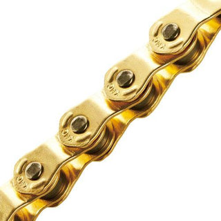 KMC HL Series Single Speed Narrow 100L 3/32" Bike Chain - Gold