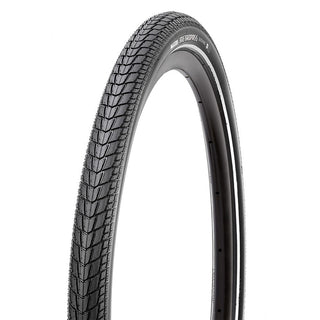 Maxxis Metropass E Trekking 700 x 45 Wire Bead Reflective Strip Bicycle Tyre - Black