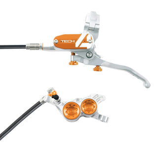 Hope Tech4 V4 Brake Front Black Cable - Silver/Orange