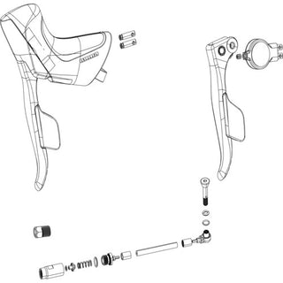 SRAM ED EXCHANGE KIT SHIFTER AND BRAKE RED ETAP AXS DISC RIGHT (INCLUDING HOOD)