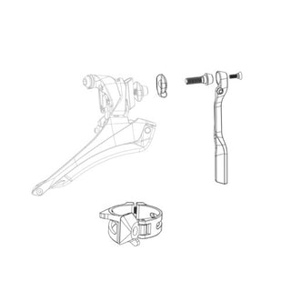SRAM Braze-on Adaptor Wide Spacing (47.5 Chainline) 31.8 with Chainspotter Stop