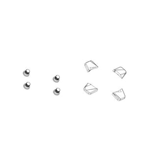 SRAM CHAINRING BOLT KIT 4X1 FOR GUARD MOUNT M8.5 ALUMINUM BLACK QTY 4