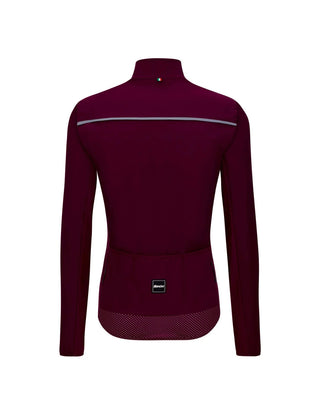 Santini RTR Unisex Windbreaker Jacket - Burgundy