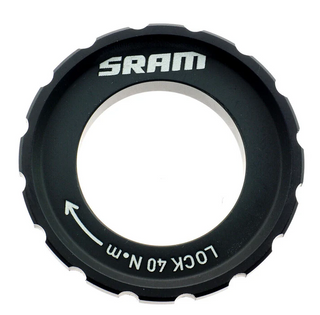 SRAM Lockring Centerlock Rotor - 44mm 16 notch external spline - Black SRAM logo QTY 1
