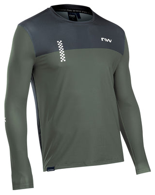 Northwave Xtrail 2 Man Jersey Long Sleeve - Acid Green/Black