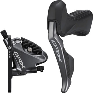 Shimano GRX ST-RX815-L Left Di2 Shift-Brake Lever with BR-RX810-R Hydraulic Rear Disc Brake