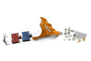 Hope RX4+ Caliper Flatmount+ 20MM Dot - Front Orange